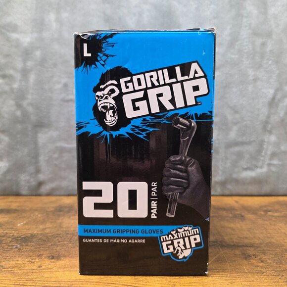 Gorilla Grip 20 Pairs Gripping Gloves Size L – Never Slip Tech – New Open Box - Picture 3 of 6